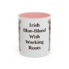 11oz Funny Kerry Blue Terrier Mug, Pink, front view