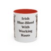 11oz Funny Kerry Blue Terrier Mug, Red, front view