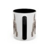 11oz Kerry Blue Terrier Latin Mug, Black, back view