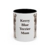 11oz-kerry-blue-terrier-mug-mom-black-front 11oz Kerry Blue Terrier Dog Mom Mug, Black, front view