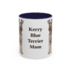 11oz-kerry-blue-terrier-mug-mom-navy 11oz Kerry Blue Terrier Dog Mom Mug, Navy, front view