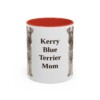 11oz-kerry-blue-terrier-mug-mom-red 11oz Kerry Blue Terrier Dog Mom Mug, Red, front view