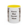 11oz-kerry-blue-terrier-mug-mom-yellow 11oz Kerry Blue Terrier Dog Mom Mug, Yellow, front view
