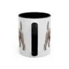 11oz Kerry Blue Terrier Mug, Black, back view