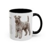11oz Kerry Blue Terrier Mug, Black, right side view