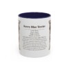11oz Kerry Blue Terrier Mug, Navy, front view