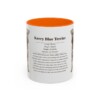 11oz Kerry Blue Terrier Mug, Orange, front view