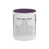 11oz Kerry Blue Terrier Mug, Purple, front view