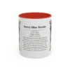 11oz Kerry Blue Terrier Mug, Red, front view