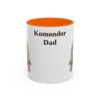 11oz Komondor Dog Dad Mug, Orange, front view