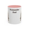 11oz Komondor Dog Dad Mug, Pink, front view