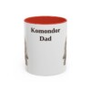 11oz Komondor Dog Dad Mug, Red, front view