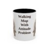 11oz Funny Komondor Mug, Black, front view