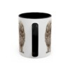 11oz Komondor Latin Mug, Black, back view