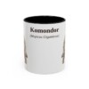 11oz Komondor Latin Mug, Black, front view