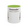 11oz Komondor Latin Mug, Light Green, front view