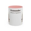11oz Komondor Latin Mug, Pink, front view