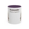 11oz Komondor Latin Mug, Purple, front view