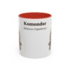 11oz Komondor Latin Mug, Red, front view