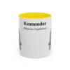 11oz Komondor Latin Mug, Yellow, front view