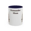 11oz Komondor Dog Mom Mug, Navy, front view