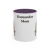 11oz Komondor Dog Mom Mug, Purple, front view