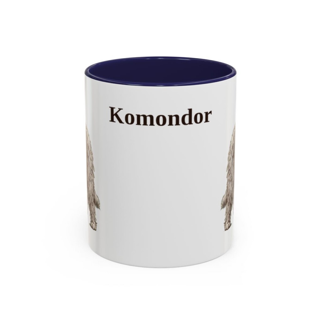 11oz Komondor Mug, Navy, front view
