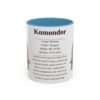 11oz Komondor Mug, Light Blue, front view