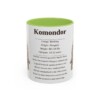 11oz Komondor Mug, Light Green, front view
