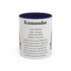 11oz Komondor Mug, Navy, front view