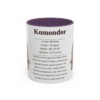 11oz Komondor Mug, Purple, front view