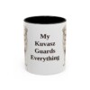 11oz Funny Kuvasz Mug, Black, front view