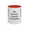11oz Funny Kuvasz Mug, Red, front view