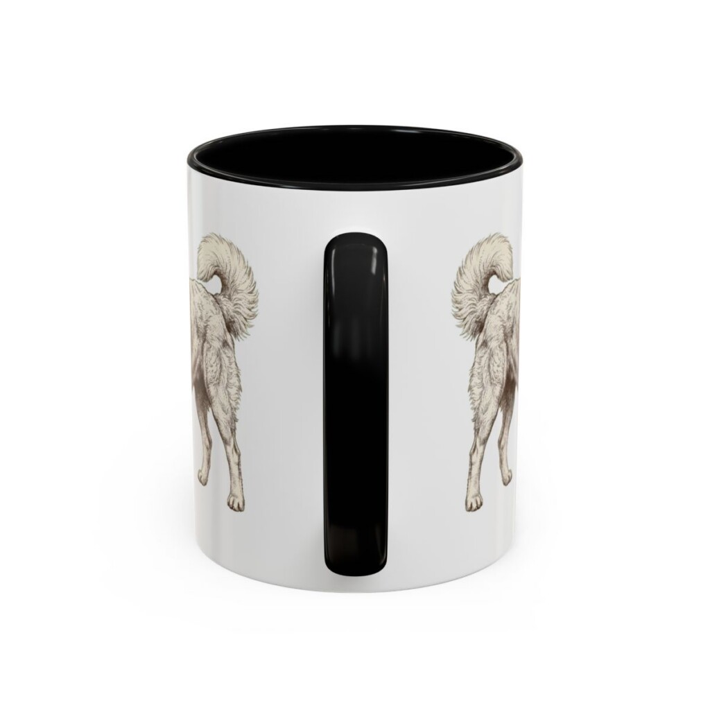 11oz-kuvasz-mug-latin-black-back 11oz Kuvasz Latin Mug, Black, back view
