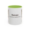 11oz-kuvasz-mug-latin-light-green 11oz Kuvasz Latin Mug, Light Green, front view