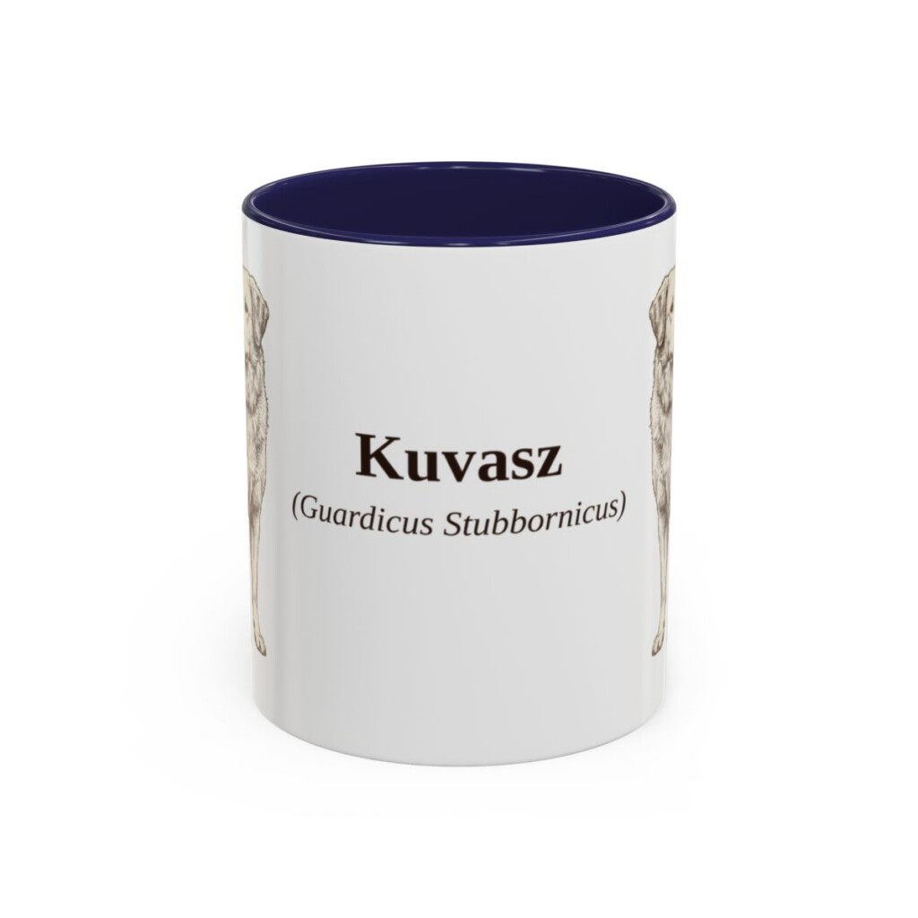 11oz-kuvasz-mug-latin-navy 11oz Kuvasz Latin Mug, Navy, front view