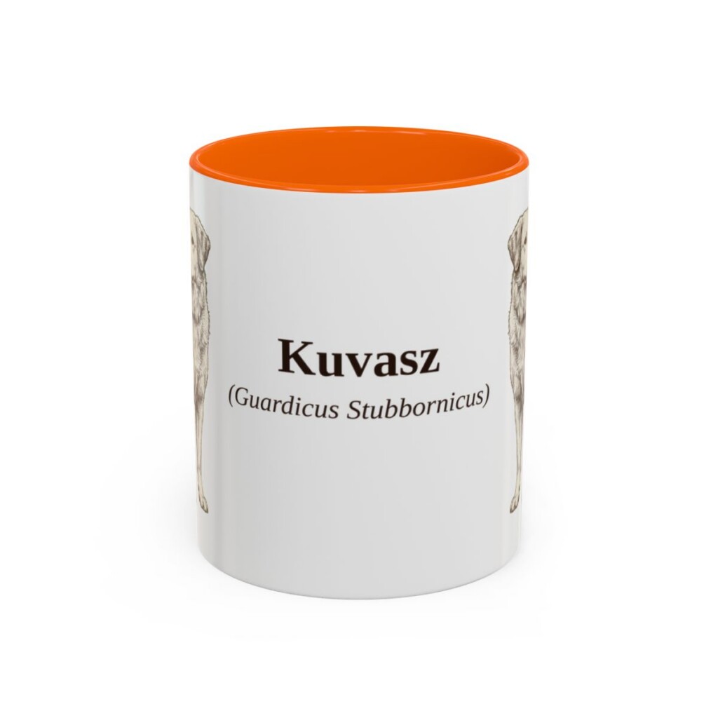 11oz-kuvasz-mug-latin-orange 11oz Kuvasz Latin Mug, Orange, front view