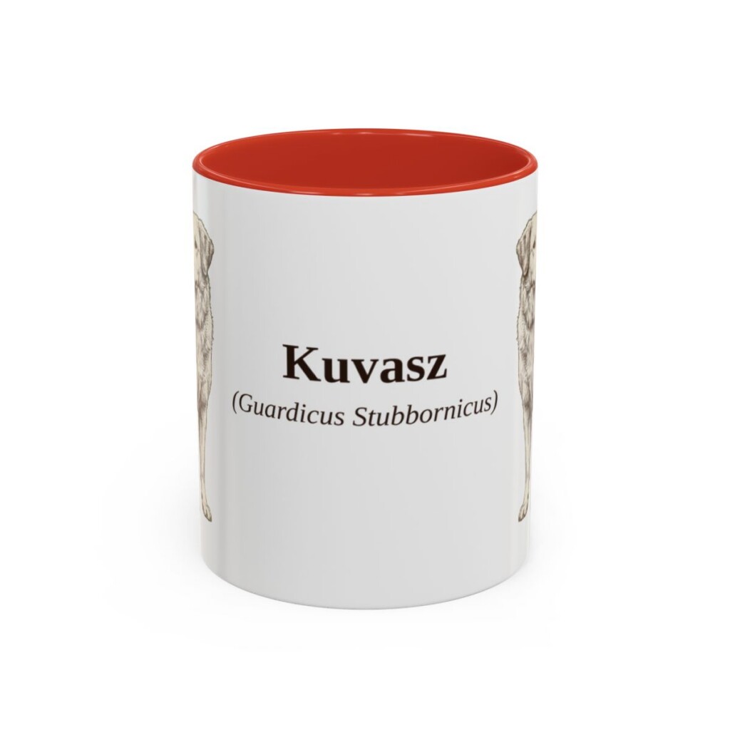 11oz-kuvasz-mug-latin-red 11oz Kuvasz Latin Mug, Red, front view