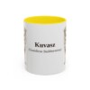 11oz-kuvasz-mug-latin-yellow 11oz Kuvasz Latin Mug, Yellow, front view