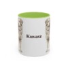 11oz Kuvasz Mug, Light Green, front view