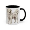11oz Kuvasz Dog Mom Mug, Black, right side view