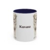 11oz Kuvasz Mug, Navy, front view