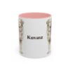 11oz Kuvasz Mug, Pink, front view