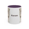 11oz Kuvasz Mug, Purple, front view