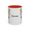 11oz Kuvasz Mug, Red, front view
