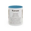 11oz Kuvasz Mug, Light Blue, front view