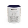 11oz Kuvasz Mug, Navy, front view