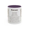 11oz Kuvasz Mug, Purple, front view