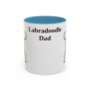 11oz Labradoodle Dog Dad Mug, Light Blue, front view