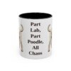 11oz Funny Labradoodle Mug, Black, front view